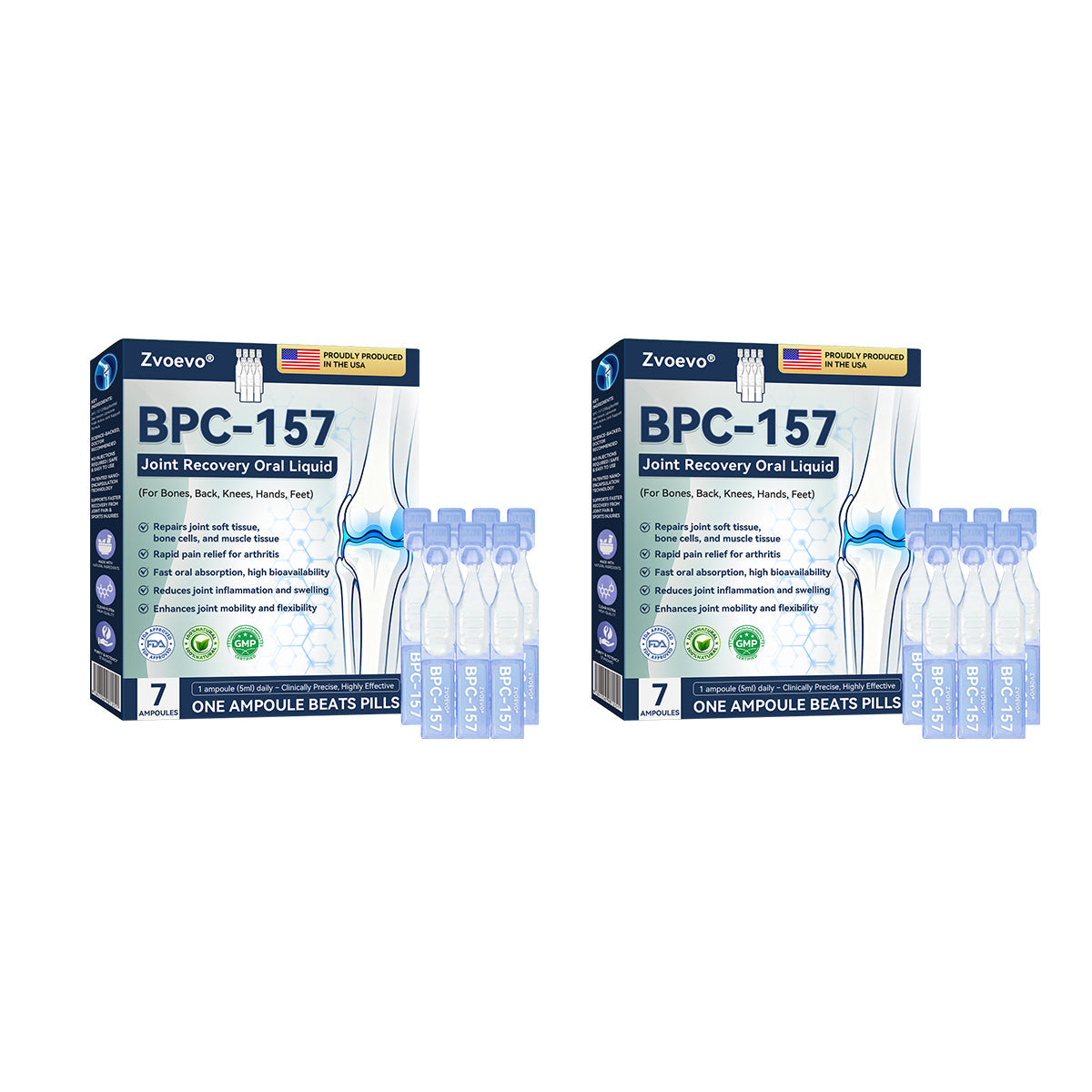 Zvoevo® BPC-157 Stabilized-Peptide Joint Recovery Oral Liquid - ✅Clinically Co-Developed with U.S. Peptide Research Alliance
