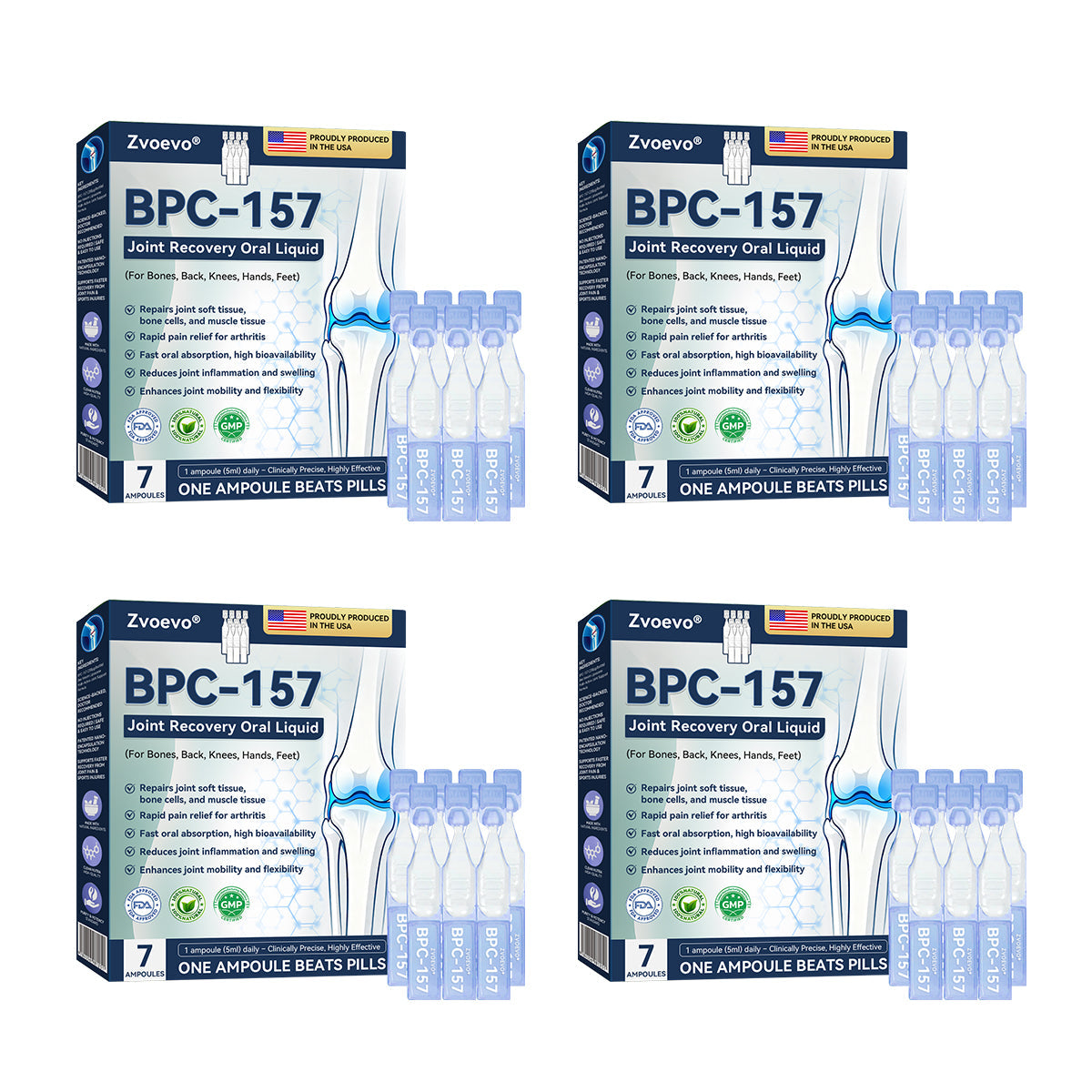 Zvoevo® BPC-157 Stabilized-Peptide Joint Recovery Oral Liquid - ✅Clinically Co-Developed with U.S. Peptide Research Alliance