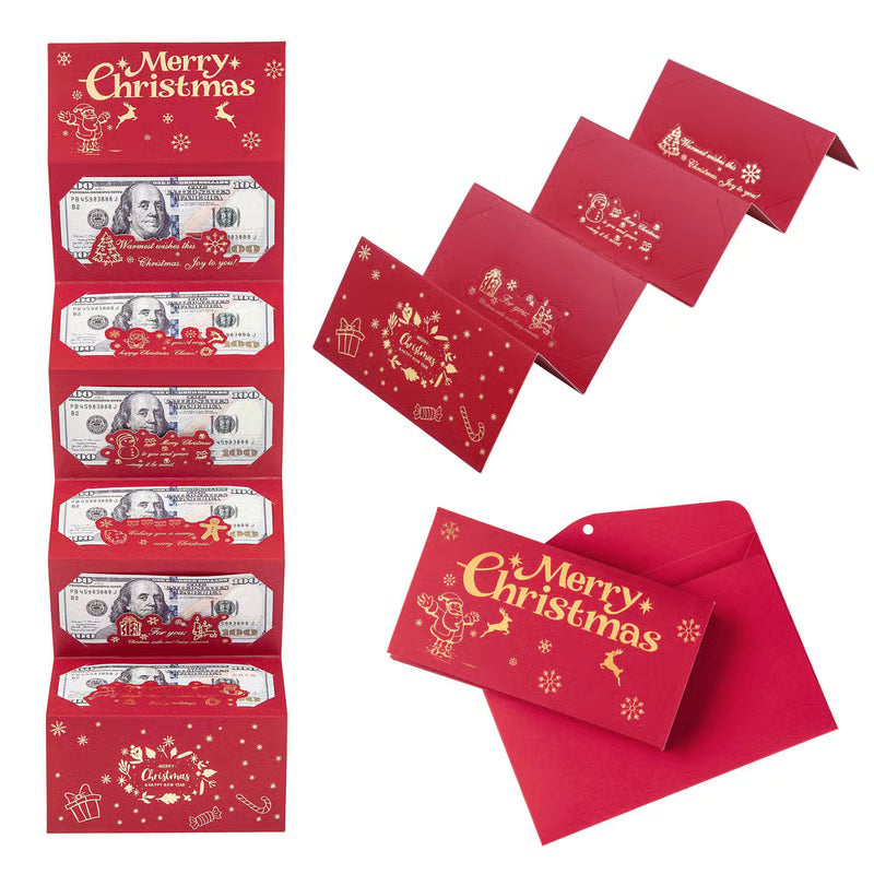 🏆Flash Sale⚡ 50K+ SOLD! Almost Gone-🎅💸Christmas Cash Gift Envelope– A creative way to give cash this Christmas!
