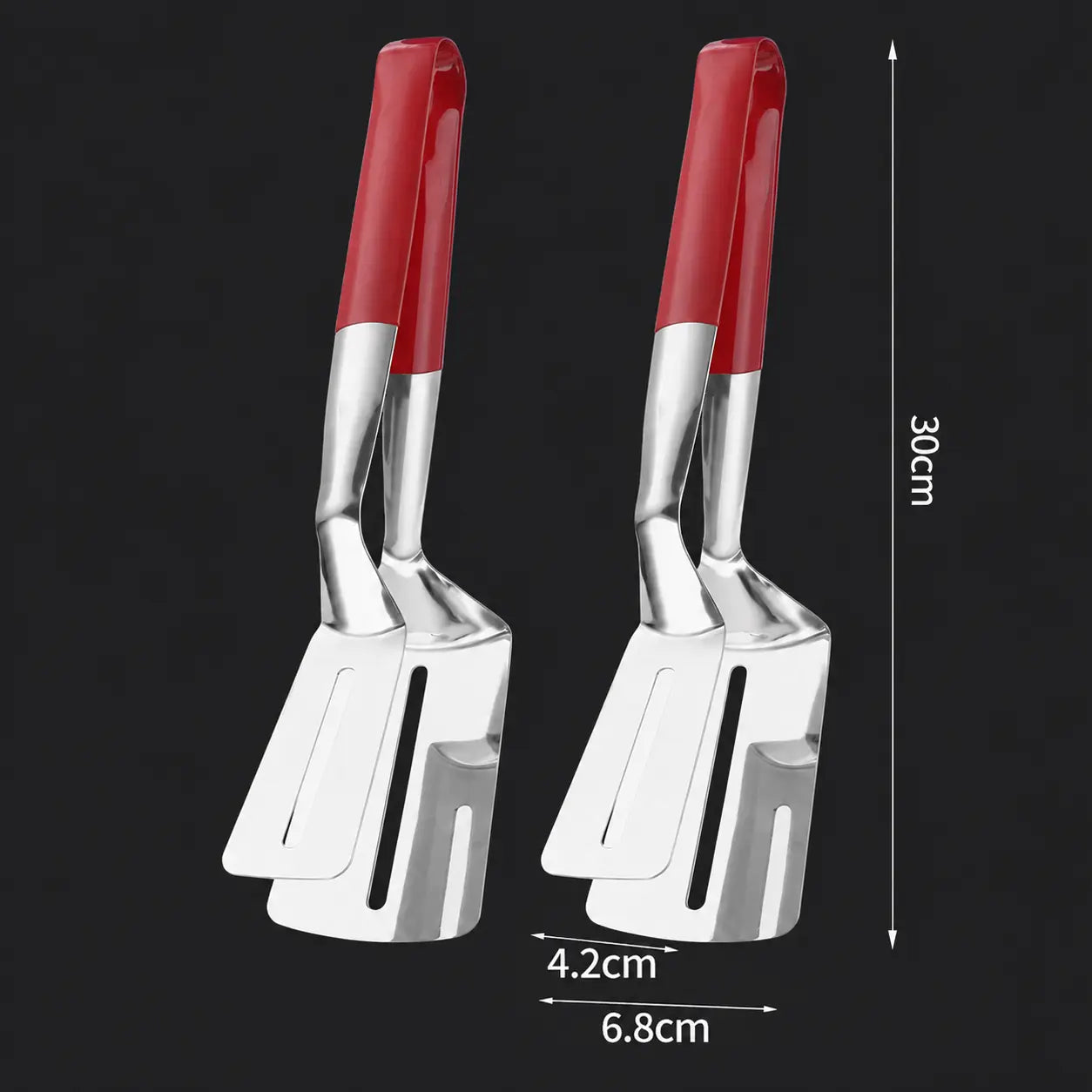 LAST DAY 50% OFF 🍳Rolimey®  2-in-1 Stainless Steel Spatula Tongs – Grip, Flip & Serve