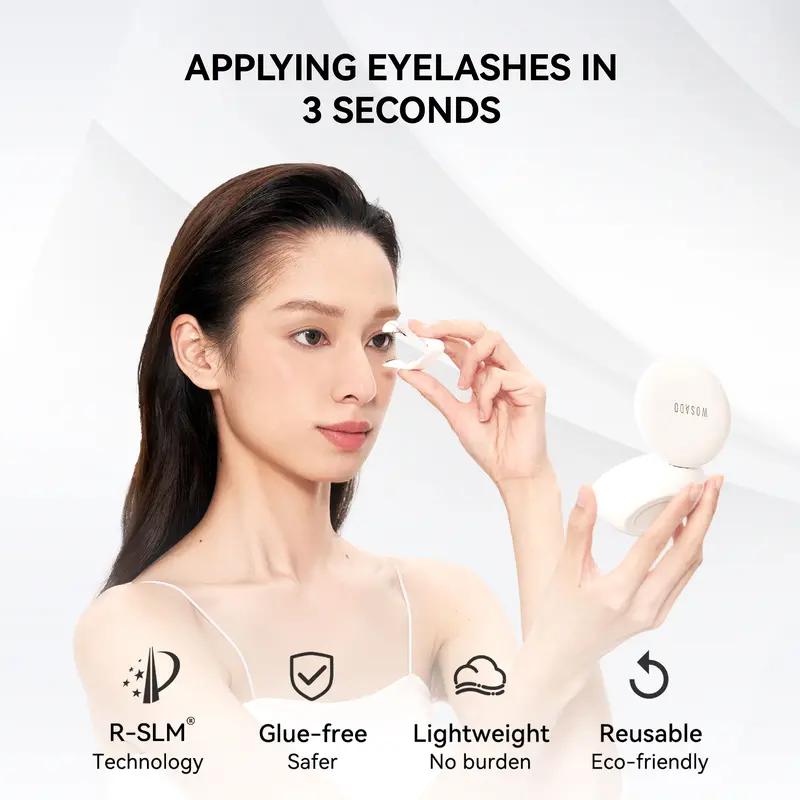 🪞Elyviana Premium Glue-Free Soft Magnetic Eyelashes Kit | Reusable & Lightweight👁️