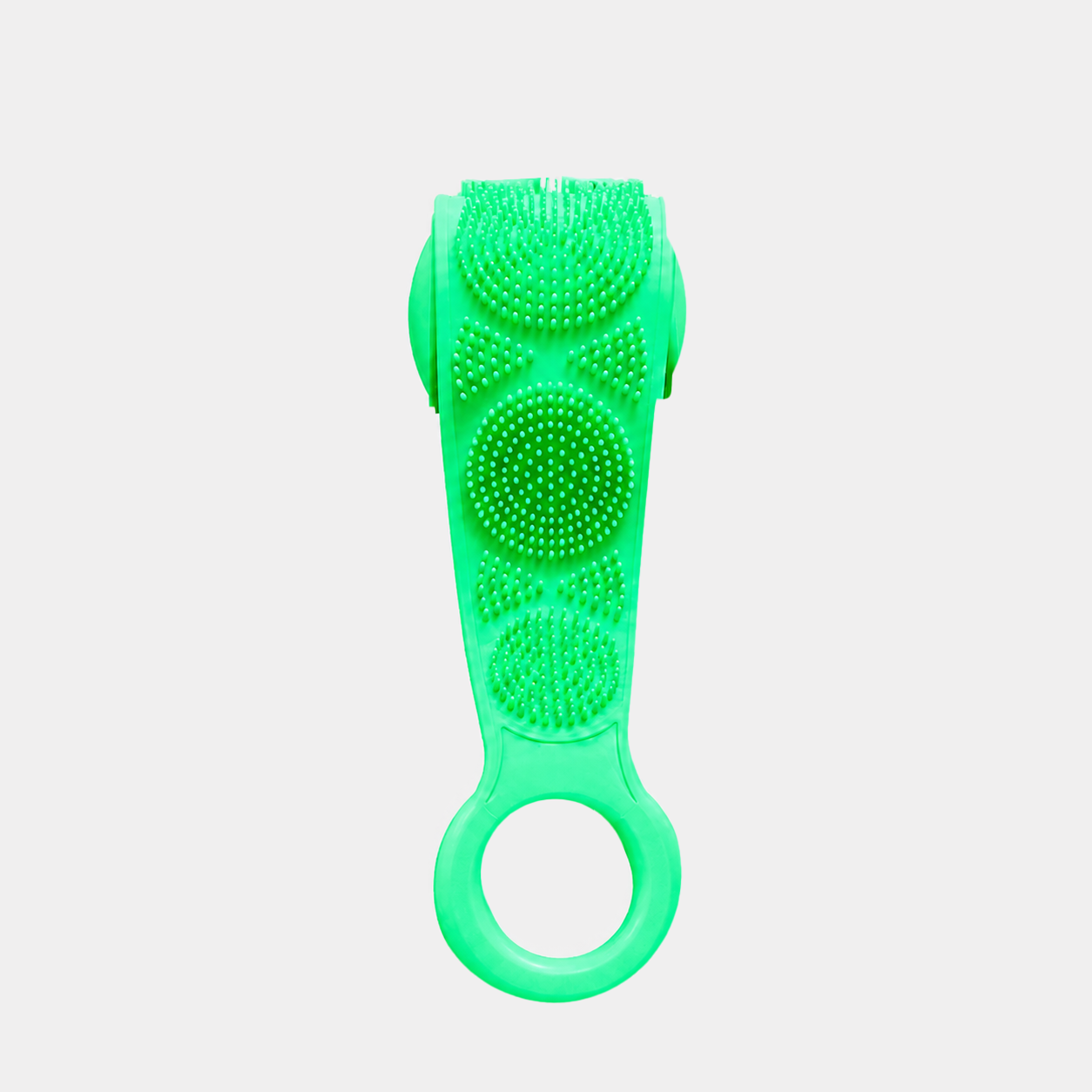 Green silicone body scrubber belt